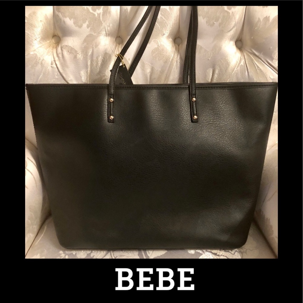 BEBE LOGO LARGE TOTE - Picture 2 of 8
